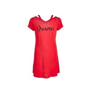 Kandy Kiss Big Girls Pearl Trim Graphic Print Dress